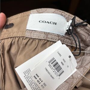 Coach Beige Trench Skirt